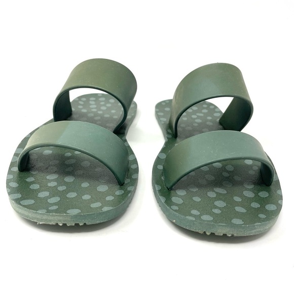 Joules Ara Green Rubber Sandals Size 7/38 - Picture 4 of 10